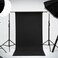 Kate Seamless Paper Backdrop Black Seamless Backdrop Paper Rolls 53x328 Jet