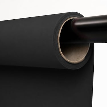 Kate Seamless Paper Backdrop Black Seamless Backdrop Paper Rolls 53x328 Jet