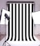 Laeacco Customizable 5x7ft Vinyl Photography Background Backdrop Dark Blue Blurry Black and White Stripes theme Backdrop Photo Studio Props 15wx22hm