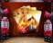 MEETSIOY 7x5ft Dice Flame Red Casino for Celebratory Events Includes Polyester Photography Packaging Bag