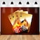 MEETSIOY 7x5ft Dice Flame Red Casino for Celebratory Events Includes Polyester Photography Packaging Bag