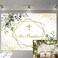 TENCOW Mi Bautizo Backdrop First Holy Communion Baptism Background Newborn Baby Shower Gold Glitter Background Greenery Eucalyptus Photo Booth Props 7x5ft