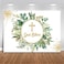 Mocsicka God Bless Baptism Backdrop 7x5ft First Communion Banner Backdrop Boys Girls Green Eucalyptus Leaves Mi Bautizo Background First Holy Communion Party Decorations Photo Banner Booth