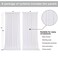 Mohoeey 10 ft x 10 ft White Backdrop Curtains Panels Wrinkle Free Polyester Photography Backdrop DrapesWedding Party Home Decoration Supplies