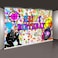 MTMETY 7x5ft Paintball Party Green Camo Splash Backdrop for Birthday Party Photobooth Props LSME1460