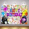 MTMETY 7x5ft Paintball Party Green Camo Splash Backdrop for Birthday Party Photobooth Props LSME1460