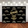 LUCKBTY Officially Retired Black Golden Banner Backdrop for Photography 9x6FT Happy Retirement Party Background Photo Booth Studio Props LYLU978