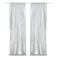 PartyDelight Silver Sequin Backdrop Curtains 2x8ft 2 Panels High Density 3mm Shimmer Sequin Background Sparkly Photography Drapes for New Years Eve Disco Parties Winter Wonderland Event Decor