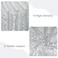 PartyDelight Silver Sequin Backdrop Curtains 2x8ft 2 Panels High Density 3mm Shimmer Sequin Background Sparkly Photography Drapes for New Years Eve Disco Parties Winter Wonderland Event Decor
