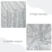 PartyDelight Silver Sequin Backdrop Curtains 2x8ft 2 Panels High Density 3mm Shimmer Sequin Background Sparkly Photography Drapes for New Years Eve Disco Parties Winter Wonderland Event Decor
