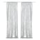 PartyDelight Silver Sequin Backdrop Curtains 2x8ft 2 Panels High Density 3mm Shimmer Sequin Background Sparkly Photography Drapes for New Years Eve Disco Parties Winter Wonderland Event Decor