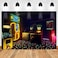 MEETSIOY Retro Game Backdrop for Party Decorations Retro Video Game Studio Background for Party Photography Party Supplies Banner 7x5ft LSMT973