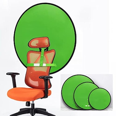 Sesdos Portable Green Screen Chair 433in Double Sided Foldable Greenscreen Backdrop with Stand Chroma Key for Streaming Games Zoom Calls Photography