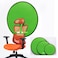 Sesdos Portable Green Screen Chair 433in Double Sided Foldable Greenscreen Backdrop with Stand Chroma Key for Streaming Games Zoom Calls Photography
