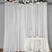 SFN SKY 10FT x10FT Silver Metallic Spandex Backdrop 1 Panel Glitter Sheer Photography Background Stretchy Spandex Fabric for Wedding Party Baby Shower Photo Booth Decor
