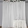 SFN SKY 10FT x10FT Silver Metallic Spandex Backdrop 1 Panel Glitter Sheer Photography Background Stretchy Spandex Fabric for Wedding Party Baby Shower Photo Booth Decor