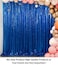 ShinyBeauty Royal Blue Sequin Curtain Backdrop 2 Panels 4FTx8FT Photo Curtain Backdrop Curtain Panels 96 Inches Long 190522E