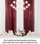 ShinyBeauty Sequin Backdrop 4 Panels Burgundy 2FTx8FT Fabric Photo Curtains for Party Baby Shower Glitter Backgrounds