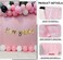 TCBESTO Pink Sequin Curtains 4FTx8FT 2 Panels Sequin Wall Backdrop Curtain