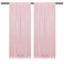 TCBESTO Pink Sequin Curtains 4FTx8FT 2 Panels Sequin Wall Backdrop Curtain
