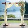 gogoparti Wedding Arch Draping Fabric Beige Arch Drapes Sheer Backdrop Curtain for Ceremony Photo Wedding Decor 19Ft Length x 28 Width 1 Panel