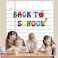 Zliisang 59x36ft Notebook Back to School Door Cover First Day of School Classroom Backdrop Decoration Lined Paper Banner Welcome Kindergarten Preschool Elementary Wall Room Decor