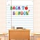 Zliisang 59x36ft Notebook Back to School Door Cover First Day of School Classroom Backdrop Decoration Lined Paper Banner Welcome Kindergarten Preschool Elementary Wall Room Decor