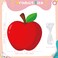 Panelee Back to School Decorations Large Apple Backdrop Banner Giant Red Apple Photo Backdrop Photograph Background for First Day of School Welcome Classroom Booth Photo Props Wall Decor
