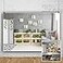 YongFoto 7x5ft Living Room Backdrop Office Background Green Plants Sofa Zoom Meeting Background Video Conferencing Backdrop Modern Office Decor Banner