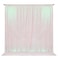 PartyDelight Iridescent White Sequin Backdrop 8x8ft High Density 3mm Shimmer Sequin Background with 4Inch Rod Pocket Sparkly Photography Curtain for Wedding Gala Event Decor