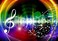 FHZON 7x5ft Rainbow Music Backdrop Music Notation Photography Background Theme Party Wallpaper Photo Booth Prop BJYYFH18