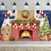 Sumind 6x4 feet Christmas Fireplace Theme Backdrop Christmas Brick Wall Theme Decoration Extra Large Fabric Red Brick Wall Backdrop for Photo Baby Shower