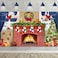 Sumind 6x4 feet Christmas Fireplace Theme Backdrop Christmas Brick Wall Theme Decoration Extra Large Fabric Red Brick Wall Backdrop for Photo Baby Shower