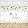 AIBIIN 7x5ft Happily Ever After Backdrop for Wedding Eucalyptus Leaves Gold Dots Photography Background Bridal Shower Wedding Party Decorations Banner Photo Props