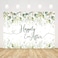 AIBIIN 7x5ft Happily Ever After Backdrop for Wedding Eucalyptus Leaves Gold Dots Photography Background Bridal Shower Wedding Party Decorations Banner Photo Props