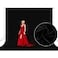 Aimosen 10x10 FT Black Backdrop Background for Photography Large Photo Backdrop Curtain Drapes High Density Polyester Fabric Screen for Party Portrait Photoshoots Booth Video Studio