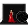 Aimosen 10x10 FT Black Backdrop Background for Photography Large Photo Backdrop Curtain Drapes High Density Polyester Fabric Screen for Party Portrait Photoshoots Booth Video Studio