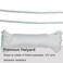 Huouo 14 Flagpole Rope Solid Braid Polyester Flag Halyard Line Designed for Flag Pole 50 Feet