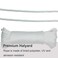 Huouo 14 Flagpole Rope Solid Braid Polyester Flag Halyard Line Designed for Flag Pole 50 Feet