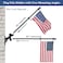 NQ 5FT Flag Pole Kit with Holder Stainless Steel Wall Mounted Flagpole with Bracket and Flag Ring Heavy Duty for Porch Yard Outdoor Black