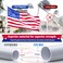 PHITRIC Flag Pole Tangle Free Spinning Stainless Steel Rustproof Flagpole for 3x5 Sports Fan Outdoor Flags for Outside House White 5FT Without Bracket