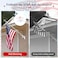 YKFLY Flag Pole Kit 5ft Flag Pole for Outside House Flag Poles with Tangle Free Flag Pole Rings for 3x5 American Flag Mounting Bracket Stainless Steel Heavy Duty for Yard Truck BoatWithout Bracket