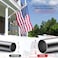 YKFLY Flag Pole Kit 5ft Flag Pole for Outside House Flag Poles with Tangle Free Flag Pole Rings for 3x5 American Flag Mounting Bracket Stainless Steel Heavy Duty for Yard Truck BoatWithout Bracket