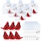 Roowest 18 Pcs Cardinal Memorial Gift Set Include Mini Red Cardinal Bird Statue Figures Red Feathered Cards Organza Bags for Loss of Loved One Sympathy Memorial Gift Funeral Memory