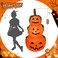 DearSun 4FT Halloween Inflatable Pumpkins Decor Blow up Pumpkin Stacked Halloween Decorations Outer Decoration Large Party Yard Decoration Pumpkin 3