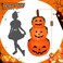 DearSun 4FT Halloween Inflatable Pumpkins Decor Blow up Pumpkin Stacked Halloween Decorations Outer Decoration Large Party Yard Decoration Pumpkin 3