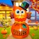 JOYEASE 6 FT Thanksgiving Inflatables Owl on Pumpkin LED Light Fall Inflatables Outdoor Decorations for Lawn Yard Garden Holiday Party