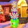 JOYEASE 6FT Christmas Inflatables Candy Yard Sign LED Lighted Christmas Inflatable Outdoor Decoration for Garden Home Lawn Pathway Candyland Themed Party