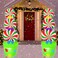 JOYEASE 6FT Christmas Inflatables Candy Yard Sign LED Lighted Christmas Inflatable Outdoor Decoration for Garden Home Lawn Pathway Candyland Themed Party