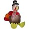 Gemmy Thanksgiving Inflatable Turkey with Checkered Scarf 6 ft Tall Multi
